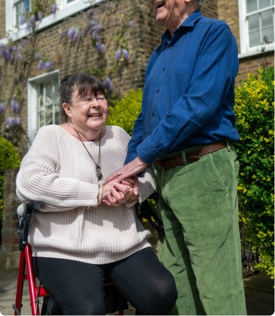 Senior couple spending time together