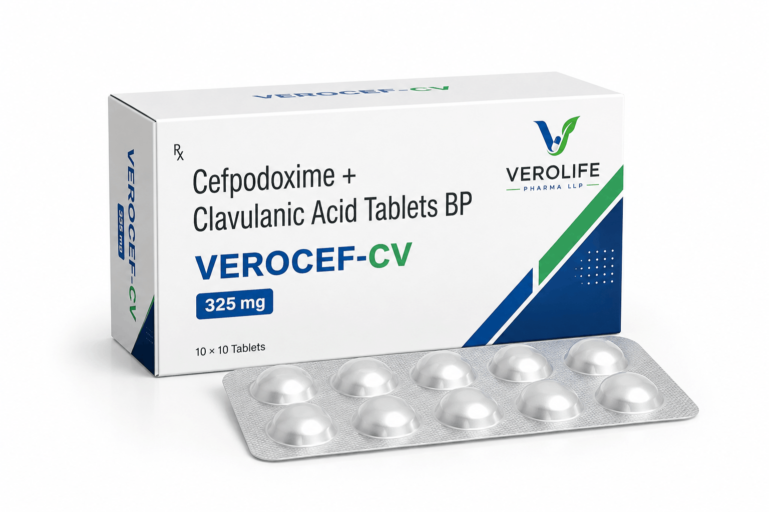 Cefpodoxime + Clavulanic Acid Tablets BP, 325 mg