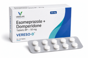Esomeprazole + Domperidone Tablets BP, 50 mg