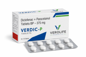 Diclofenac + Paracetamol Tablets BP, 375 mg