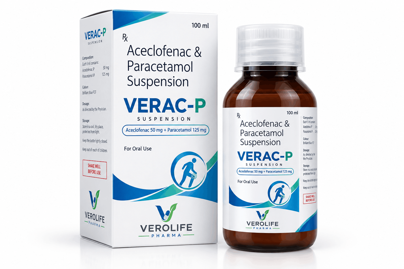 Aceclofenac & Paracetamol Suspension