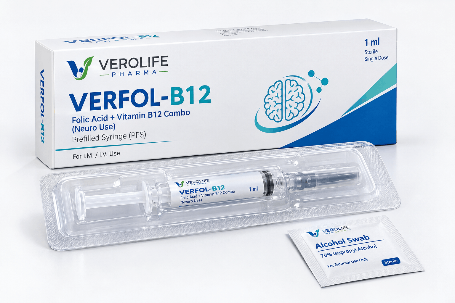 Folic Acid + Vitamin B12 Combo (Neuro Use)