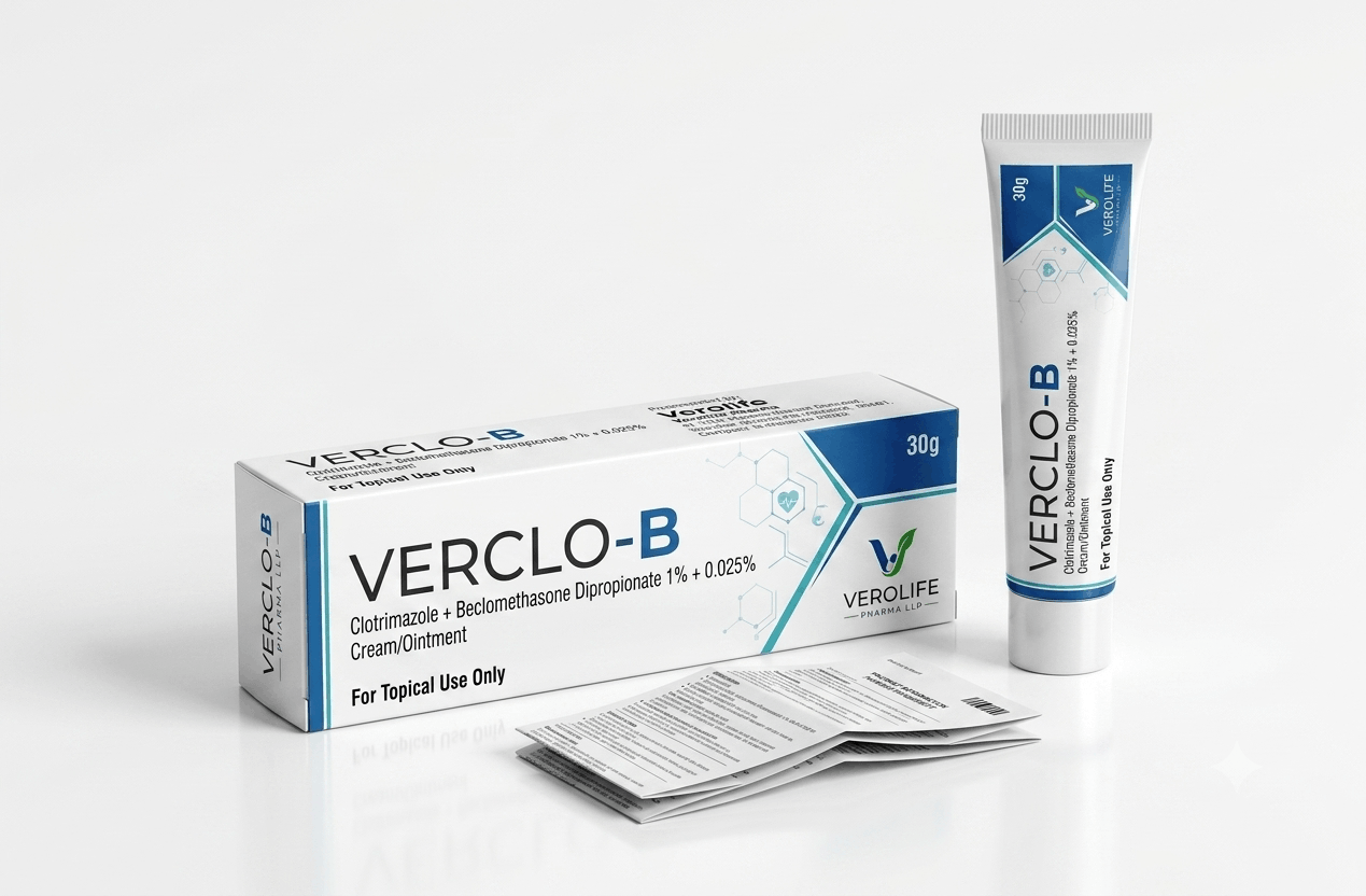 Clotrimazole + Beclomethasone Dipropionate 1% + 0.025% Cream/Ointment