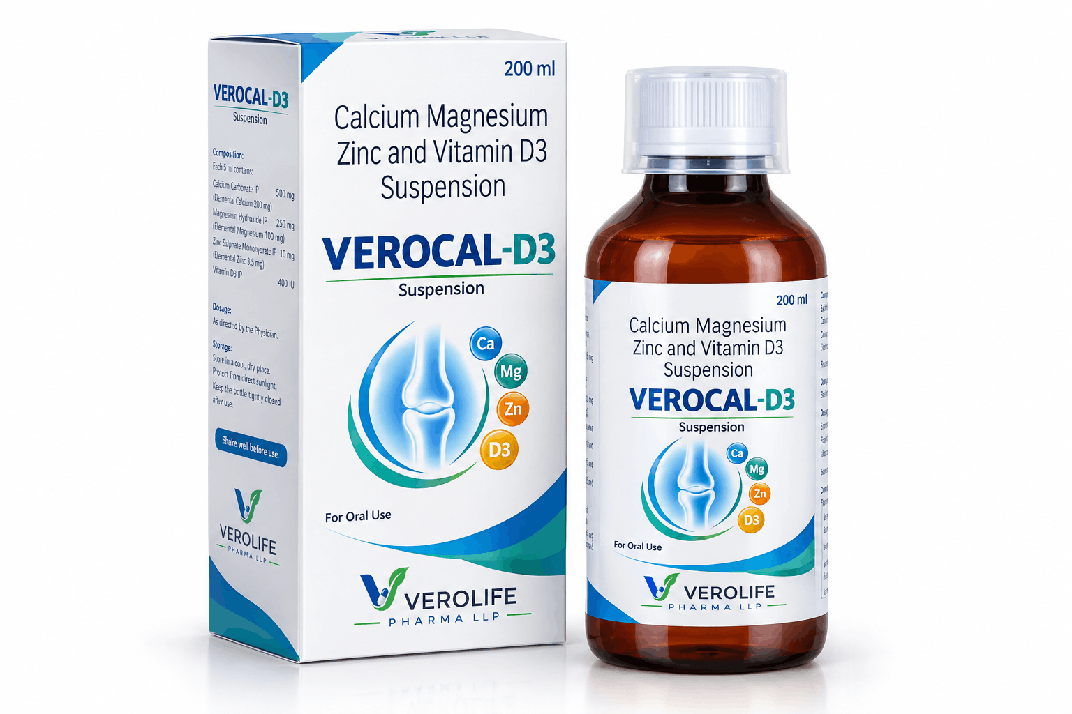 Calcium, Magnesium, Zinc & Vitamin D3 Suspension