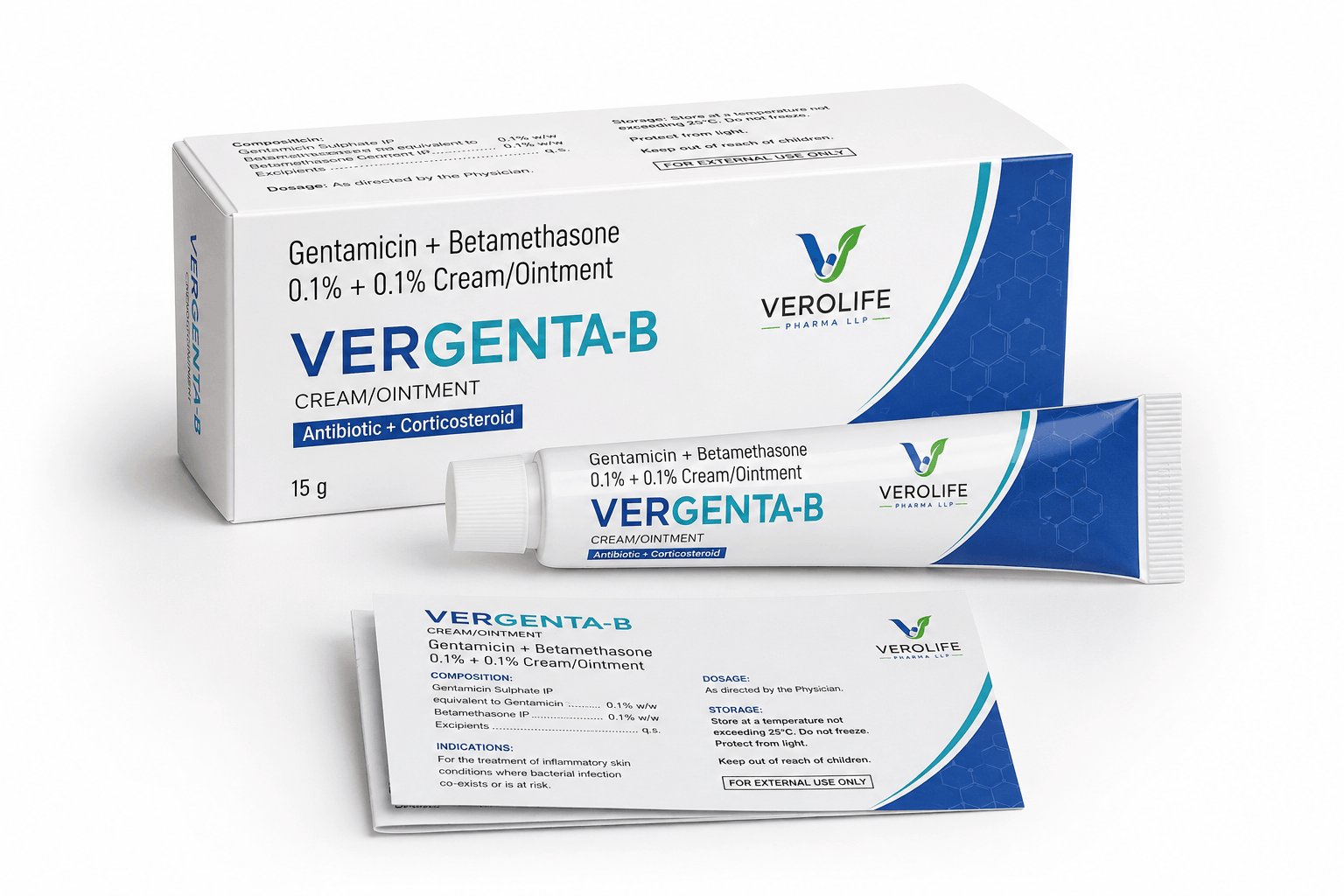 Gentamicin + Betamethasone 0.1% + 0.1% Cream/Ointment