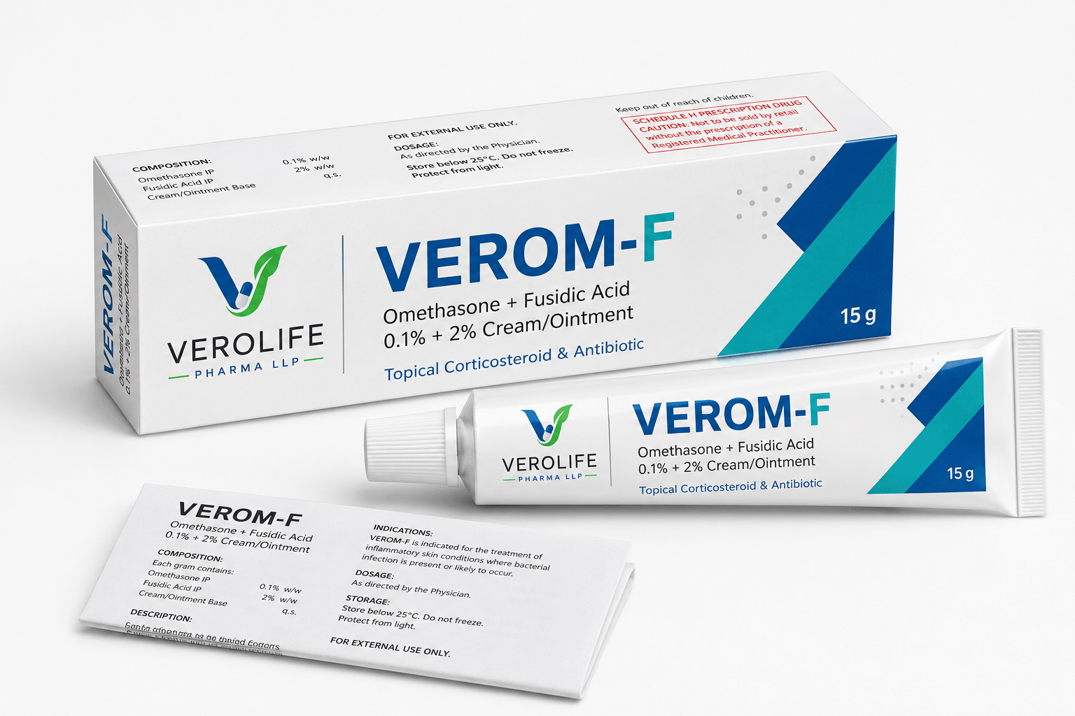 Omethasone + Fusidic Acid 0.1% + 2% Cream/Ointment