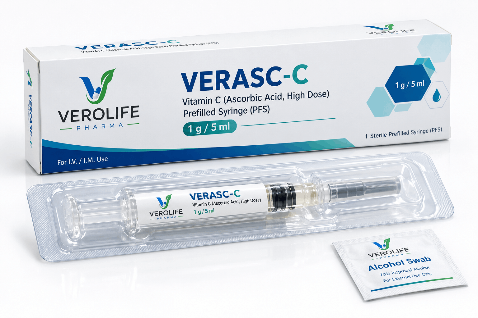 Vitamin C (Ascorbic Acid, High Dose) Prefilled Syringe