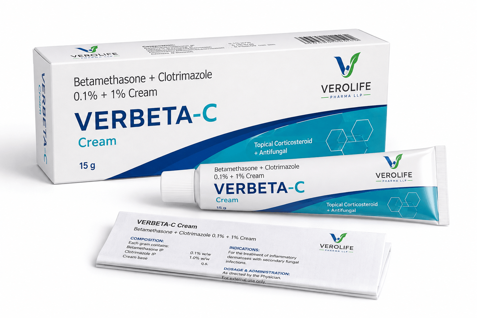Betamethasone + Clotrimazole 0.1% + 1% Cream