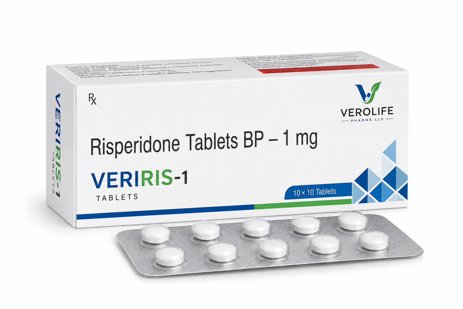 Risperidone Tablets BP, 1 mg