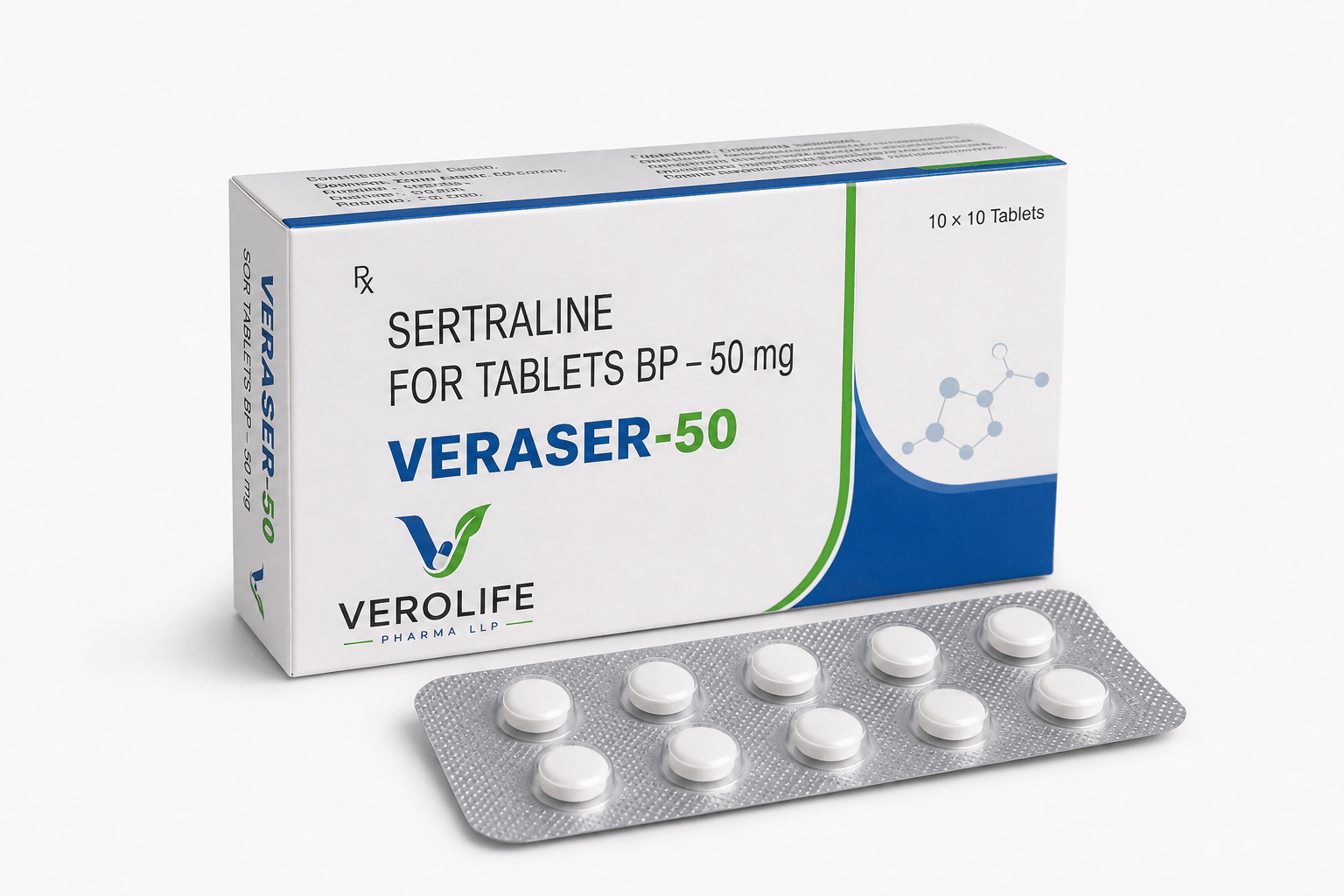 Sertraline Tablets BP, 50 mg