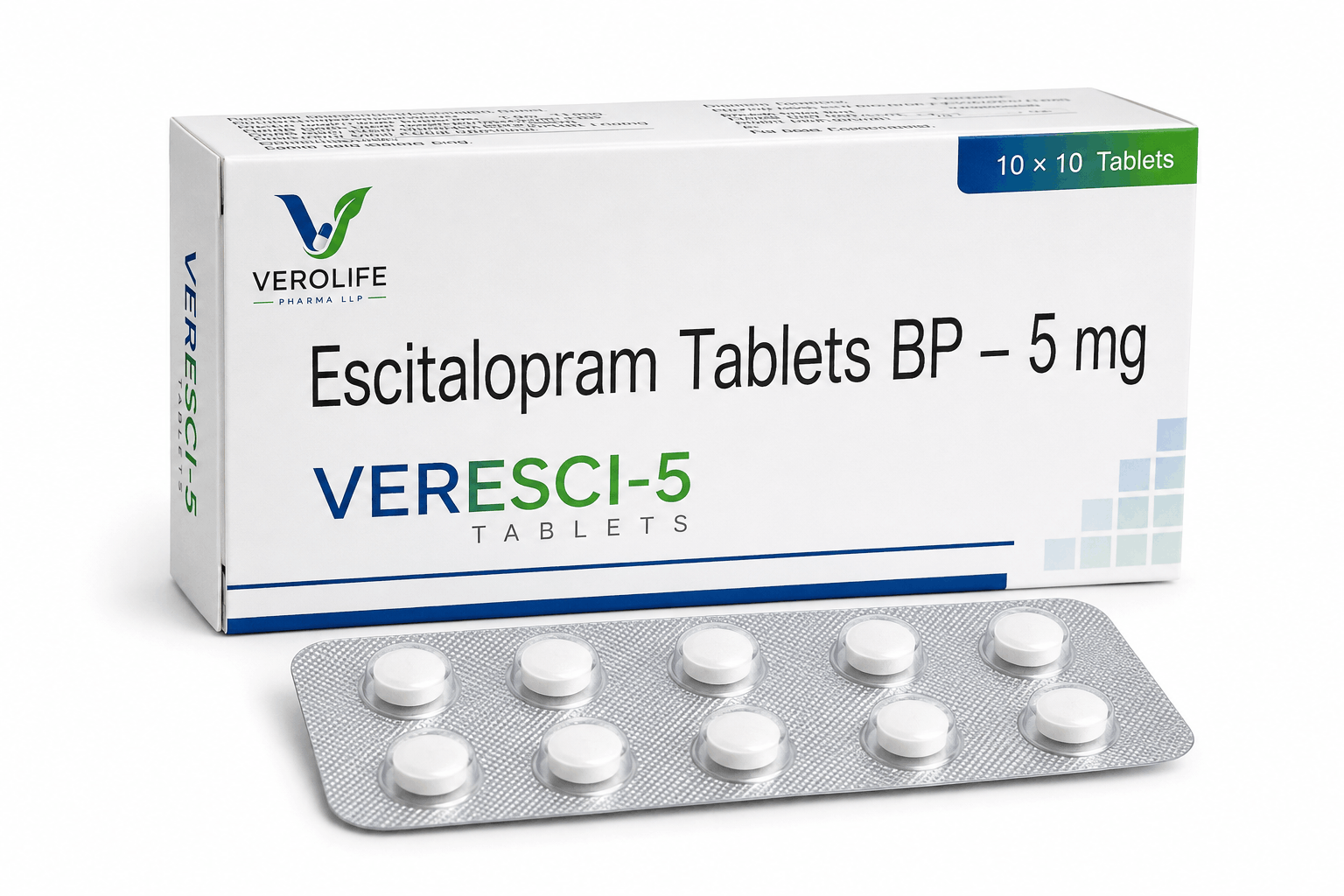 Escitalopram Tablets BP, 5 mg