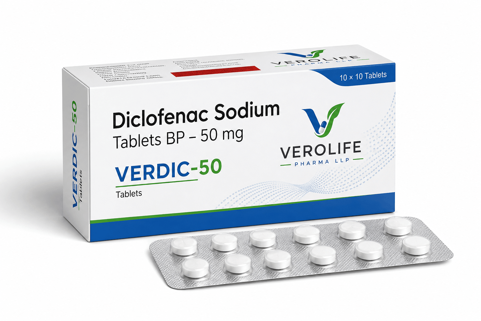 Diclofenac Sodium Tablets BP, 50 mg