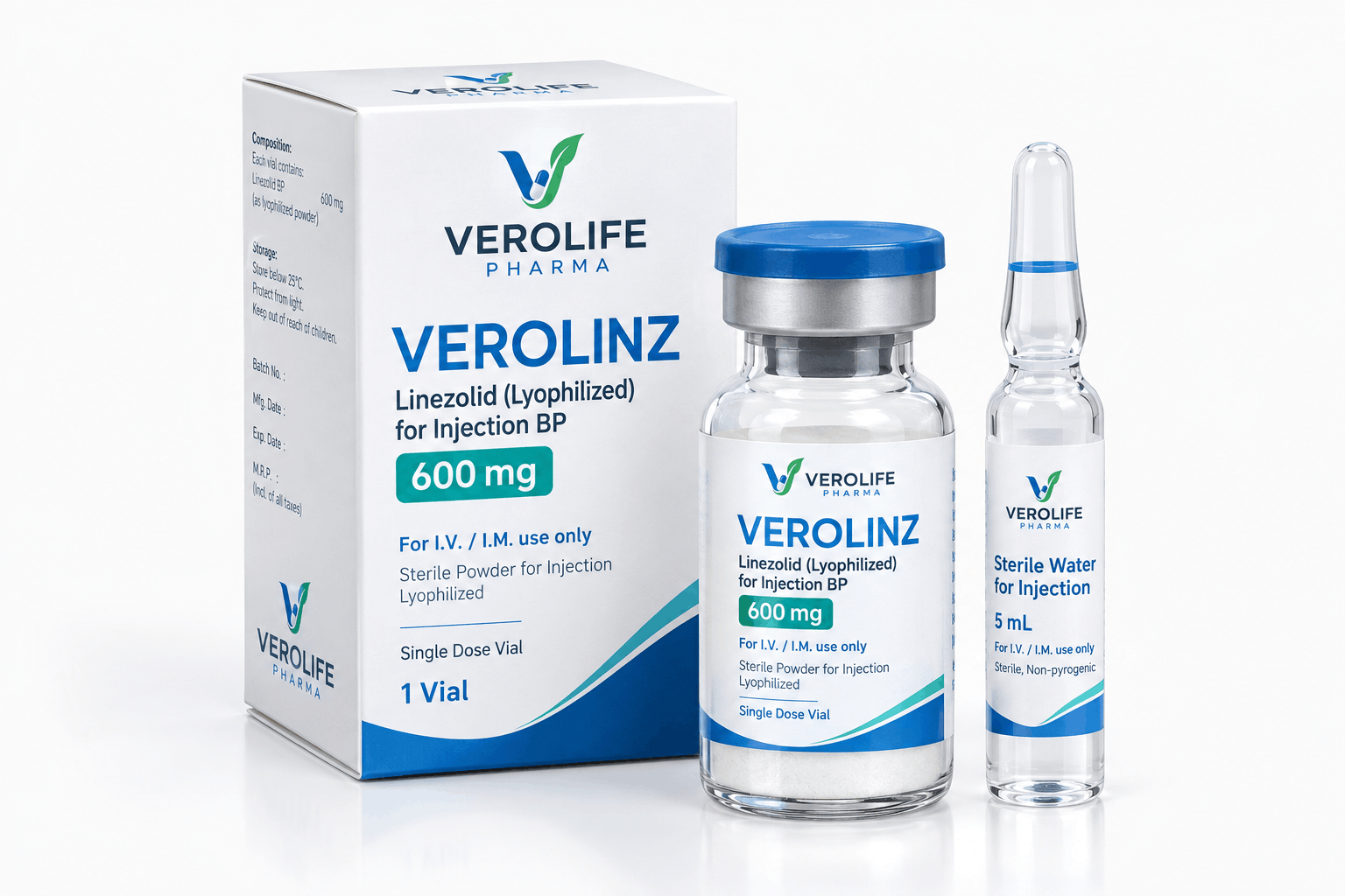 Linezolid (Lyophilized) for Injection BP