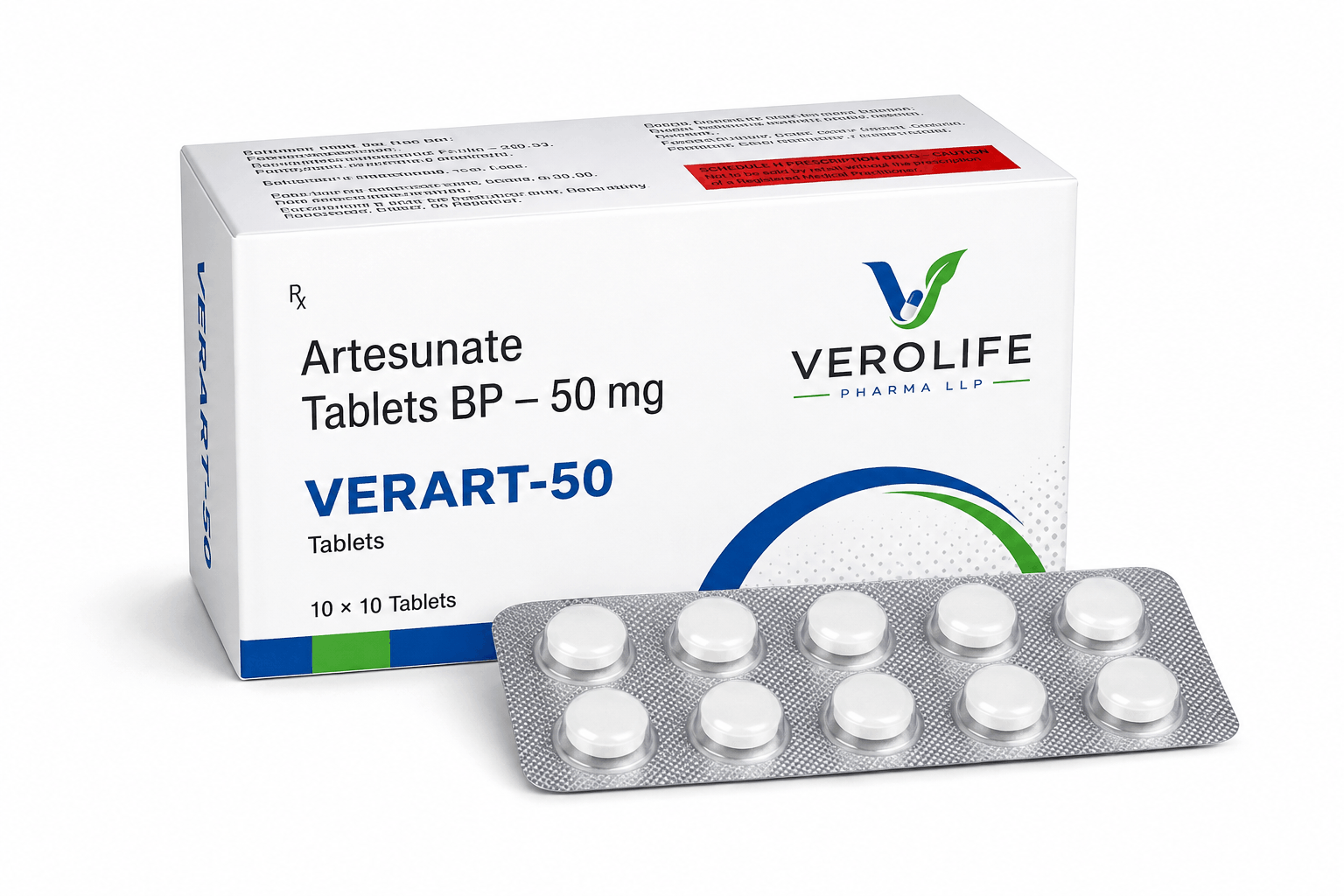 Artesunate Tablets BP, 50 mg