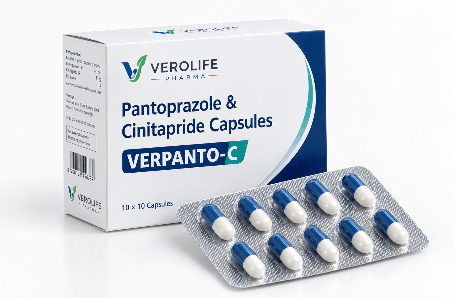 Pantoprazole & Cinitapride Capsules