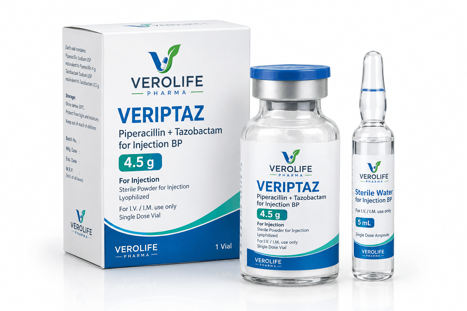 Piperacillin + Tazobactam for Injection BP