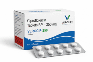 Ciprofloxacin Tablets BP, 250 mg
