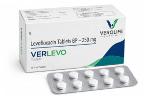 Levofloxacin Tablets BP, 250 mg