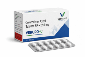 Cefuroxime Axetil Tablets BP, 250 mg