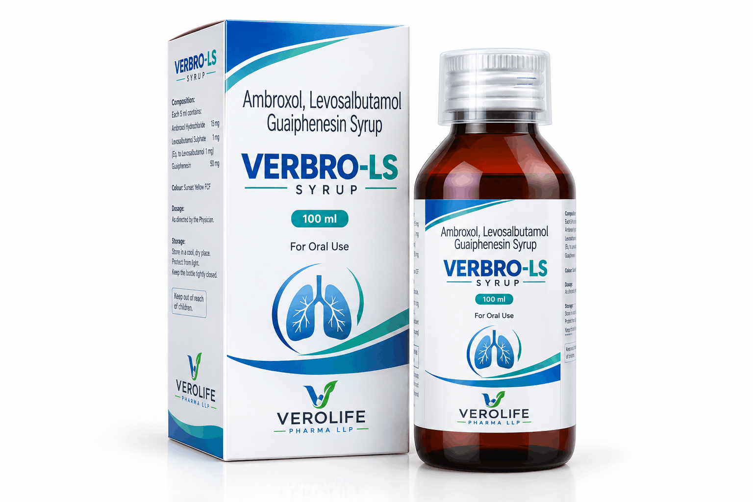 Ambroxol, Levosalbutamol & Guaiphenesin Syrup