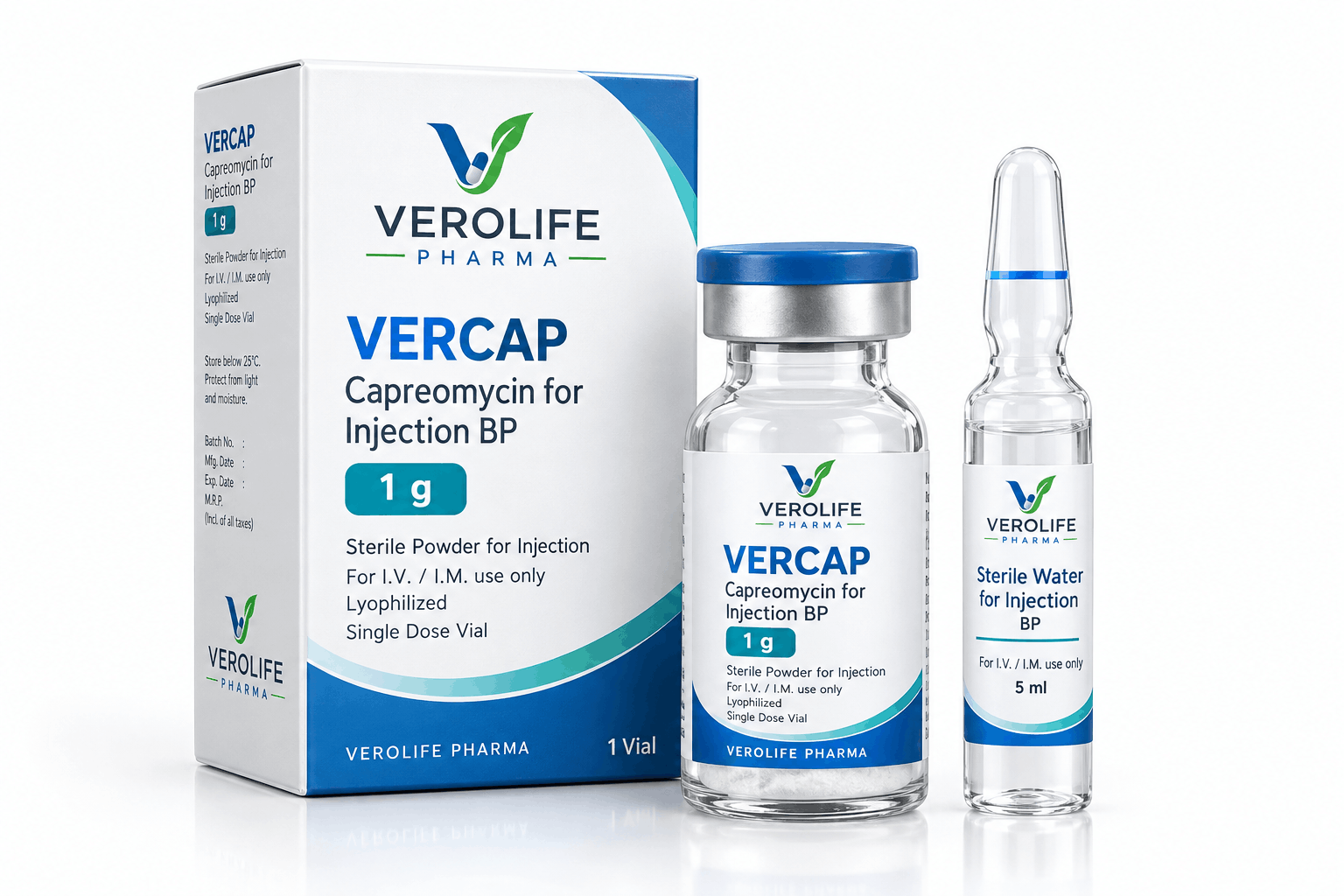 Capreomycin for Injection BP 1g (Lyophilized)
