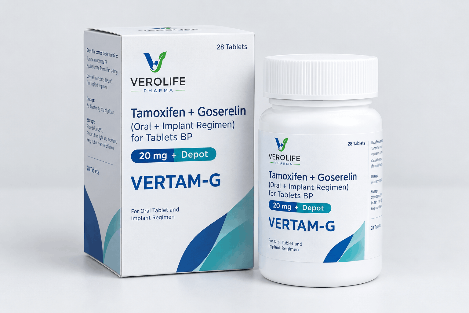 Tamoxifen + Goserelin, Oral + Implant Regimen, for Tablets BP